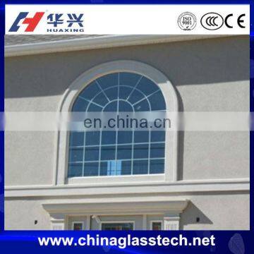 CE certificate modern style upvc profile arch window grill design