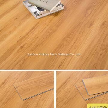 PVC flooring sheet tiles slotted click lock 4.2mm thickness 0.2mm wear layer