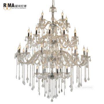 Rima Lighting 36-light Hotel Chandelier Luxury Modern Chandelier for High Ceilings