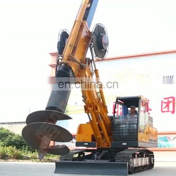 Lock rod rotary mini bore pile drilling machine pile driver supplier