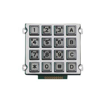 IP65 Waterproof Industrial Keypad Zinc Alloy Metal Numeric Keypad LED Illuminated Metal Keypad for Wholesales photo-3