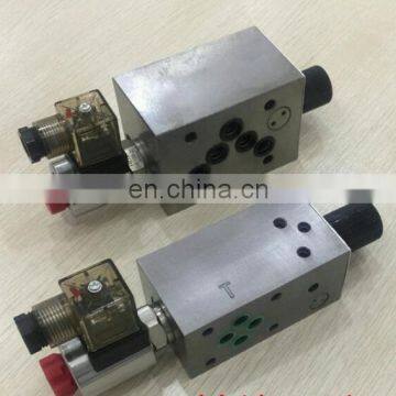 Hydraulic Modular Electromagnetic speed control valve Solenoid flow control valve with pressure compensation MFST-02/03-D2 MFS-0