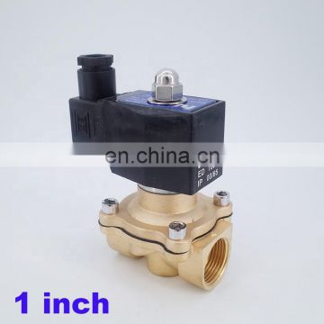 GOGO AC220V 24V DC 12V DC 2 way brass solenoid valve vacuum -1bar-1bar 1 inch normally close vacuum pump solenoid valve