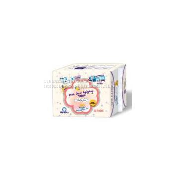 OEM Brand Free Samples 250mm, 300mm Lady External Use Regular Sanitary Napkin Pads with Wings Skin Care Product