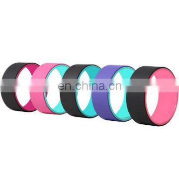 High Quality Fitness Training Colourful TPE+ABS Eco Yoga Wheel Custom Patterned Yoga Wheel