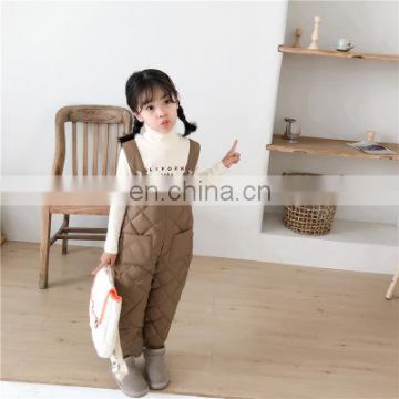 2020 new autumn and winter children's pants for boys and girls down cotton trousers small and medium children's overalls casual