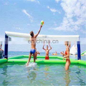 the popular inflatable water park games volleyball field, inflatable water beach volleyball court float