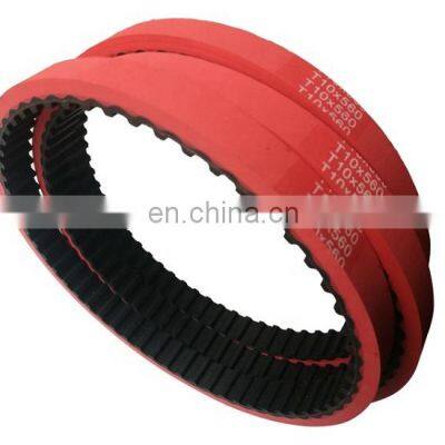 T10-560 Rubber Belt With Red Rubber Coated Factory Direct