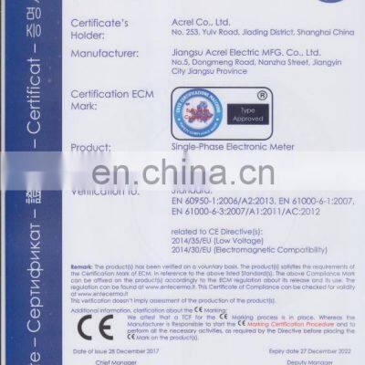 Smart Meter Electricity Meter Guide Rail Electric Energy Meter Miniature Single-phase Charging Pile Power Meter Voltage Ammeter