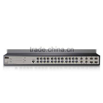 netis 24FE+4 Combo-Port Gigabit Ethernet SNMP PoE Switch