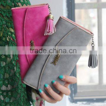 Multicolor Leather PU Wallet Purse Cartera para dama de calidad Europe style