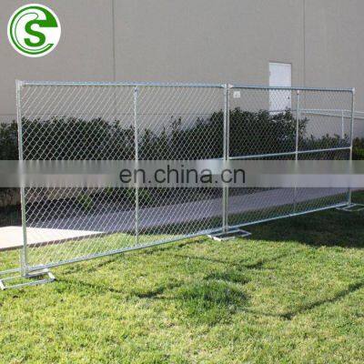 hot dipped galvanized temporary chain link fence mobile fencing for sale