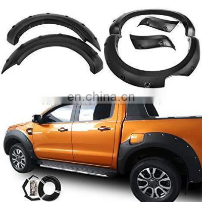 Universal ABS 4x4 Car Wheel Arch Fender Flares for Toyota Hilux Vigo Tacoma Ford Ranger Raptor F150 L200 Navara Np300