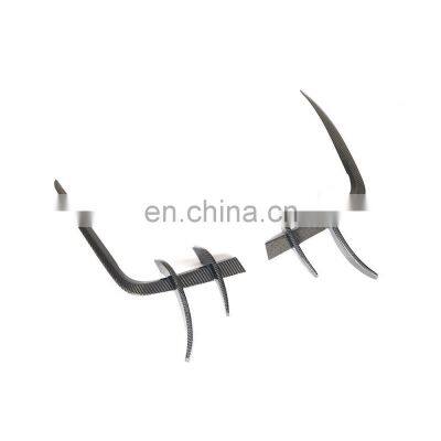 Carbon Fiber Front Bumper Splitter Fins for Audi A5 Sline S5 2017-2019 photo-3