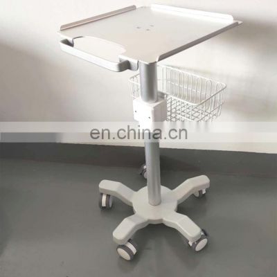 High quality stainless steel and aluminum medical instrument Electrocardiograph ECG machine trolley for hospital