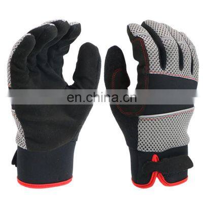 Wholesale breathable anti slip mechanic safety gloves for worker