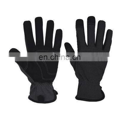 HANDLANDY black nubuck Vibration-Resistant Repair hand Gardening Work touch screen gloves for camping