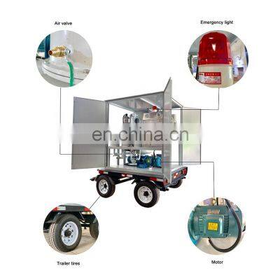 Outdoor Mobile Double Stage Vacuum Insulating Oil Recovery Machine Model ZYD-50 photo-4