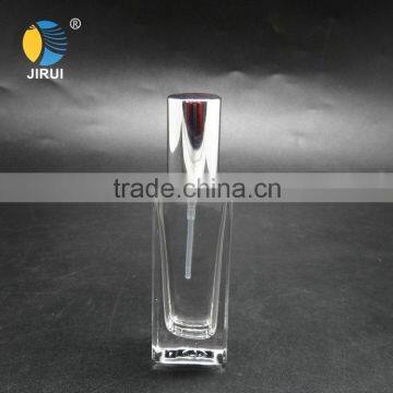 wholesale 15ml high quality square glass perfume bottle with sprayer