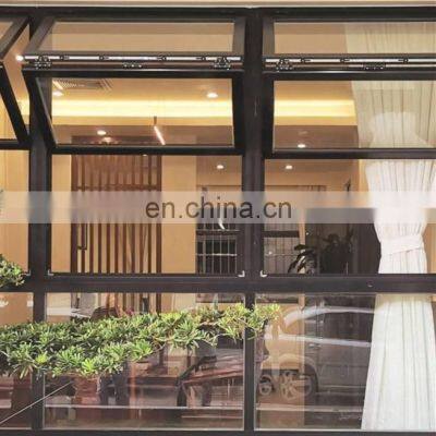 Linqu aluminum double glazed folding window french aluminum folding glass window