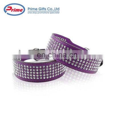 Wholesale PU Leather Luxury Bling Dog Collar With Custom Logo photo-5