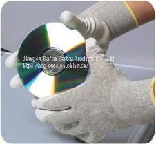 Hand Protective ESD PU Palm Coated Glovess photo-2