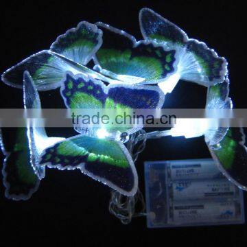 20L led christmas strip light with fiber optical butterfly clear wire 2015 new design lighting chain with animal cover