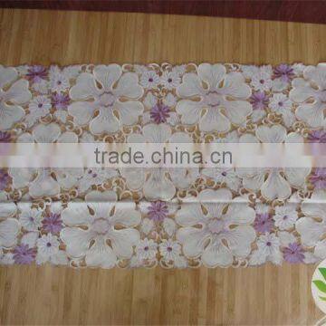 Finest quality satin tablecloth machine embroidered tablecloth wedding tablecloth embroidery design tablecloth