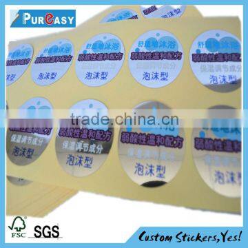 waterproof label sticker printing