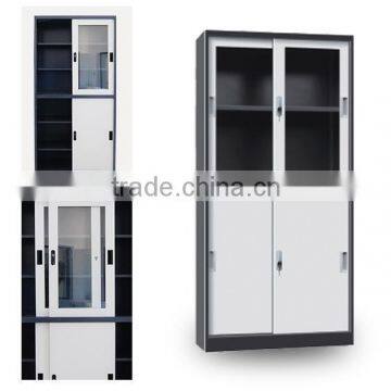 (DL-GC2)Metal Bookcase With Glass Sliding Doors/ Sliding Glass Door Filing Cabinet/Steel Lockable Files Cabinet With Glass Door photo-5