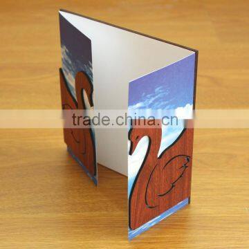 Ideal Products 2015 Perching Birds Folded Wooden Custom Invitation Cards photo-4
