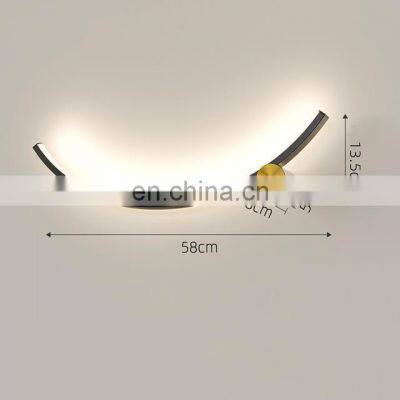 2021 Hot Sale Nordic Minimalist Wall Light Modern Creative LED Long Line Wall Lamp For Indoor photo-3