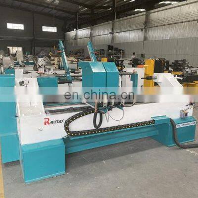 Wooden Stair Balusters Furniture Legs Double Axis CNC Wood Lathe Machine photo-2