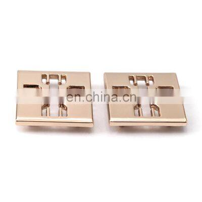 Oil Covered Protection OEM Gold Custom Logo Emboss Metal Tags Label for Bag photo-4