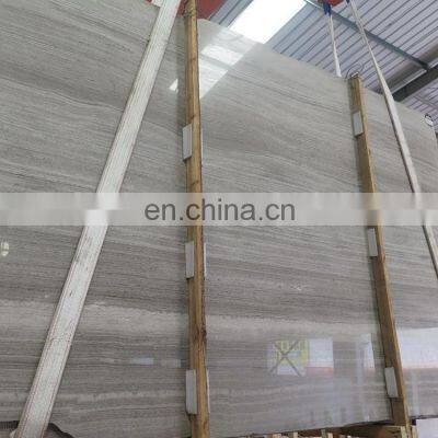 Cheap Polish Surface Grey Wooden Grain Wall Floor Gray Marble Tiles Price China