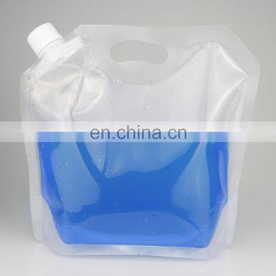 Custom Printing Packaging Bag With Nozzle Transparent Beverage Plastic Food Packaging PE Security Heat Seal Retort Pouch Accept