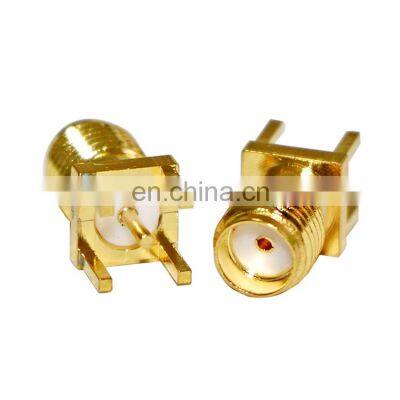 14mm RF Coaxial Female SMA Connector, SMA-KE PCB Mount SMA Female Connector