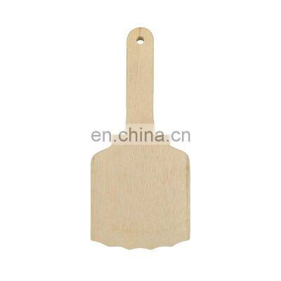 Premium 100% Wood Cleaning BBQ Brush Wooden Grill Paddle Tool