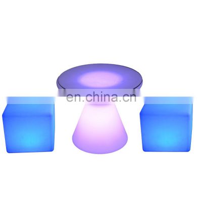 led seating mobile bar lumineux cubo led tables light up party table and chairs outdoor furniture