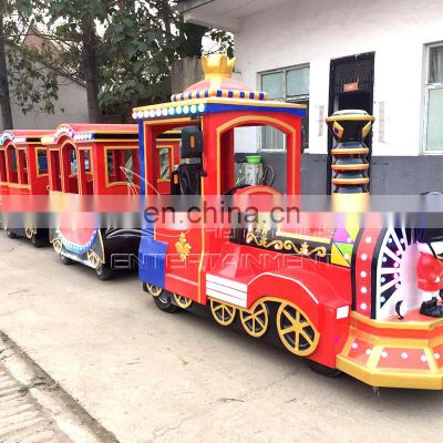 Best selling products  electric used fiberglass trackless train for adult