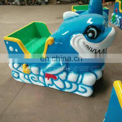 Amusement Park Attraction Kiddie Roller Coasters Shark Shaped Pulley Ride for Sale photo-3