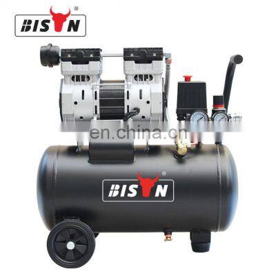 Bison China Reciprocating Dental 2022 New Arrival 1HP Oil Free Silent Air Compressor