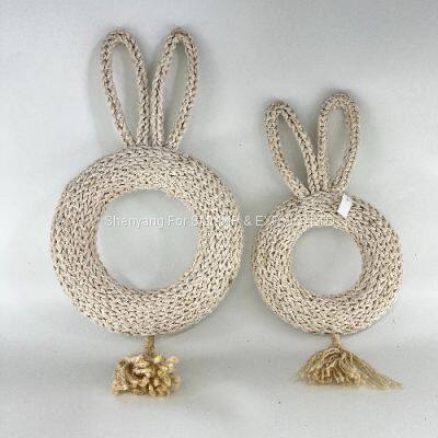 Shenyang For Star Factory Suppliers Spring Easter Decoration Home Wreath Indoor Easter Rabbit Wreath photo-3