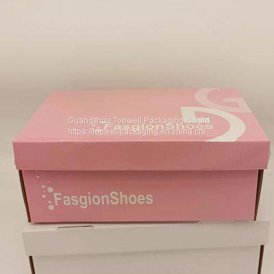 Custom Printed Boxes Packaging Shoe Flip Cover Corrugated Cardboard Shipping Box photo-2