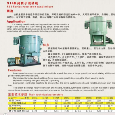 Supply Clay Sand Production Line S14 Series S1422E Roto Type Sand Mixer for Steel Foundry photo-5
