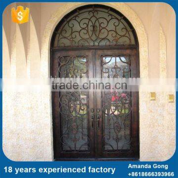 Durable In Use Wrought Iron Grill For Front Doors Sale photo-6