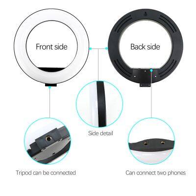 12 Inch LED Ring Light With Phone Holder And Flexible Hose Selfie Ring Light With 3 Light Modes And 10 Brightness Levels photo-3