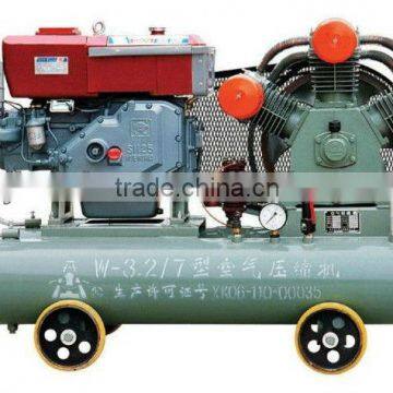 w-3.2/7 ,18.5kw,7bar,portable diesel engine piston air compressor