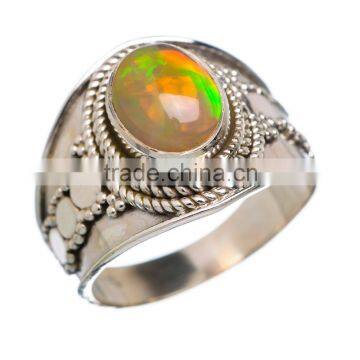 RARE ETHIOPIAN OPAL 925 STERLING SILVER RING ,925 STERLING SILVER JEWELRY WHOLE SALE,JEWELRY EXPORTER