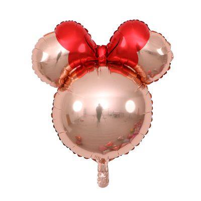 Mini Mickey Mouse Cartoon Head Balloon Aluminum Foil Inflatable Balloons for Cartoon Theme Birthday Party Decoration Toys Gifts